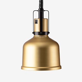 Heat Lamp Focus MO Retractable Cord Brass