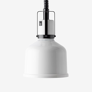Heat Lamp Focus MO Coiled Retractable Cord Arctic White
