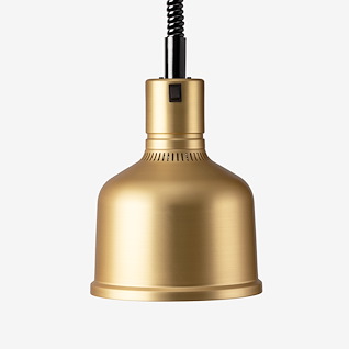 Heat Lamp Focus MS Retractable Cord Brass
