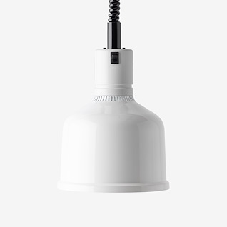 Heat Lamp Focus MS Coiled Retractable Cord Arctic White