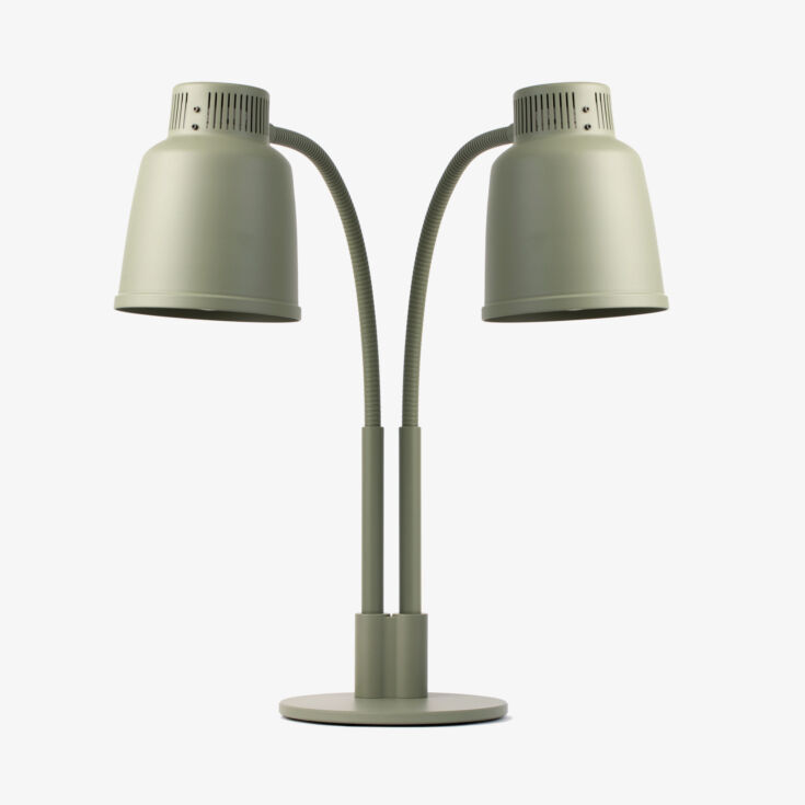 Stayhot Double Tabletop Heat Lamp Focus LPF Cement Grey